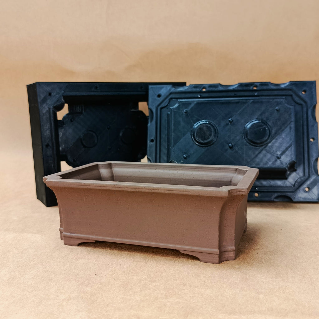 Bonsai pot with bonsai pot mold/mould (Small sized Deep Plain pot)
