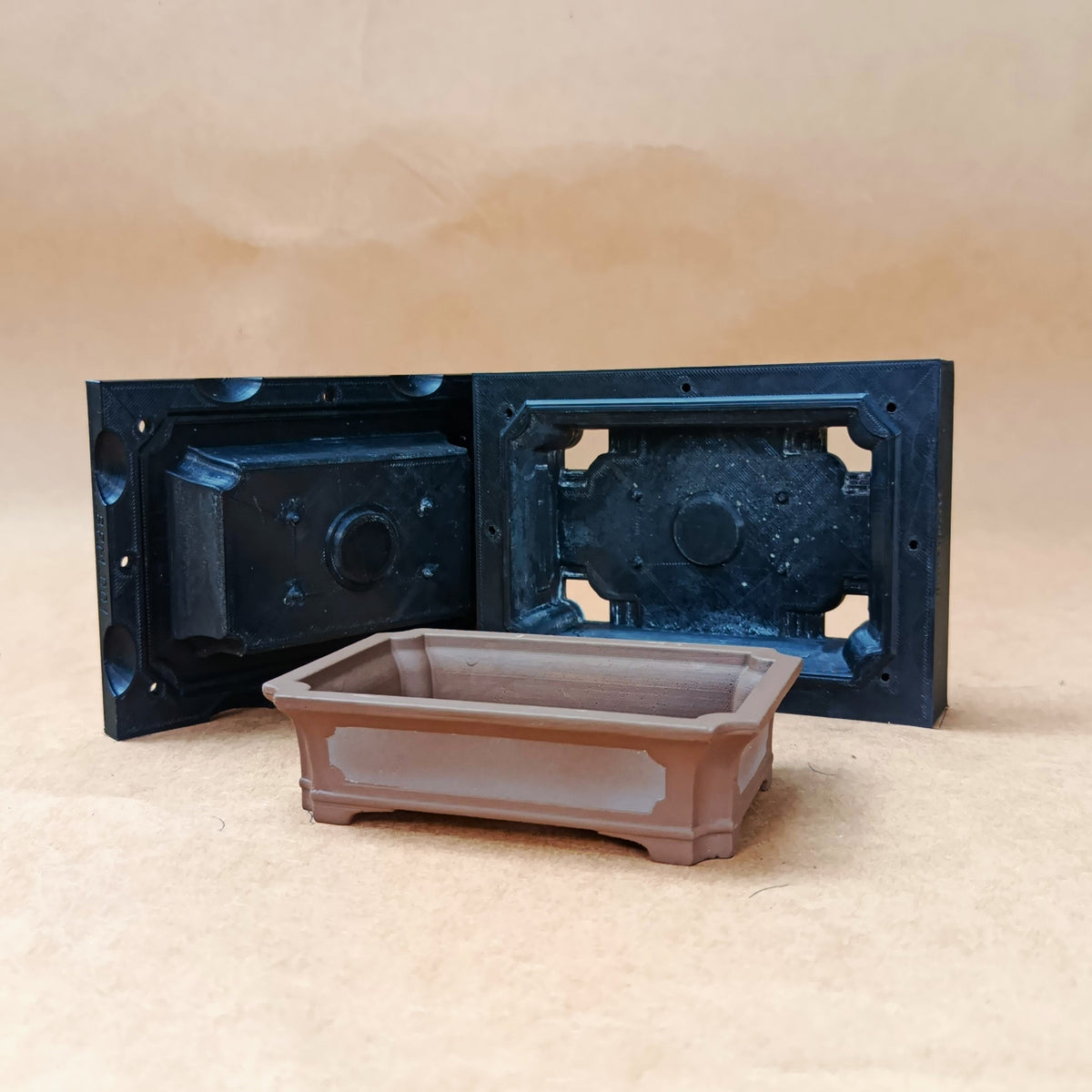 Bonsai Pot Mold for Concrete & Cement – Design 001-Mini Shallow