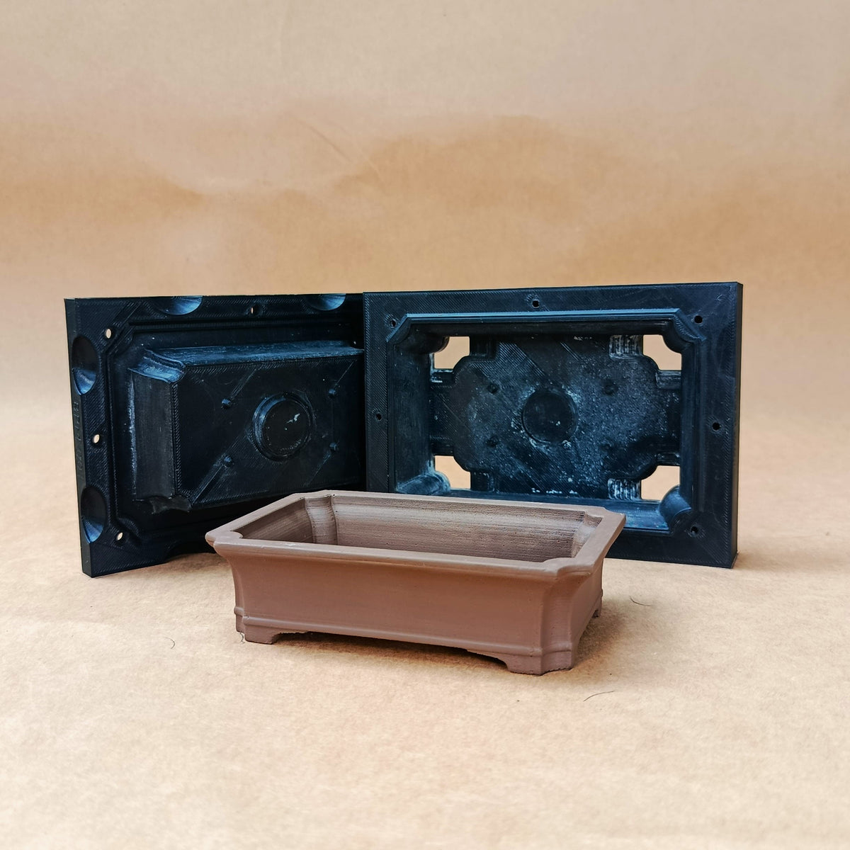 Bonsai Pot Mold for Concrete & Cement – Design 001-Mini Shallow