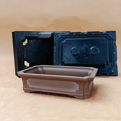 Bonsai Pot Mold for Concrete & Cement – Design 001-Small Shallow