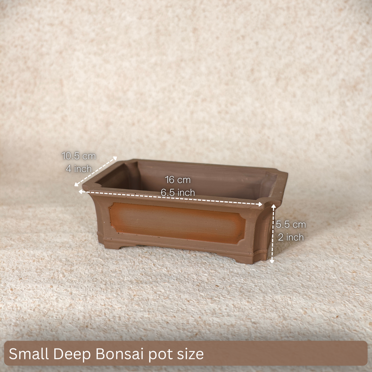 Bonsai Pot Mold for Concrete & Cement – Design 001-Small Deep