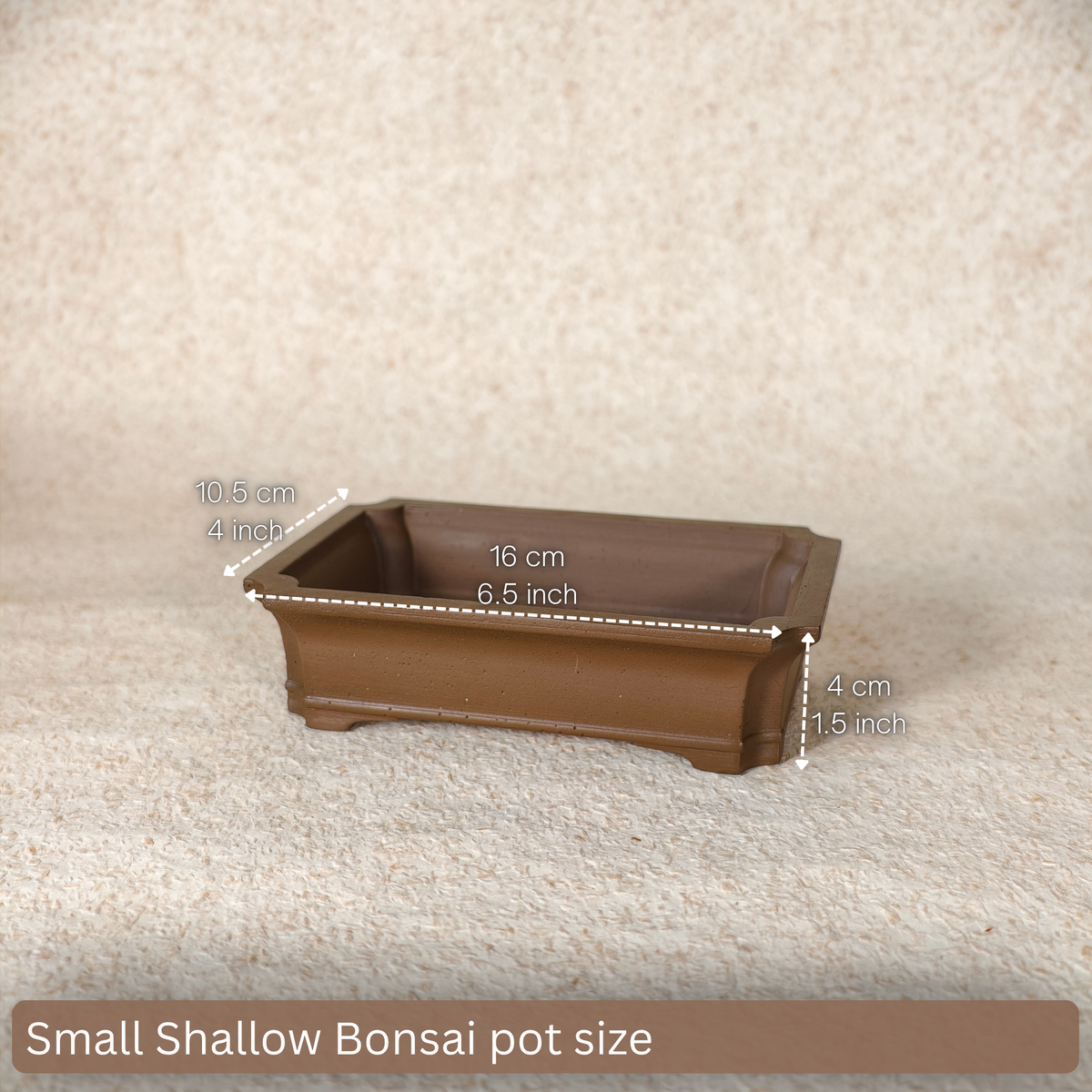 Bonsai Pot Mold for Concrete & Cement – Design 001-Small Shallow